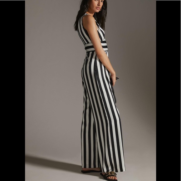 Hutch Pants - Hutch Striped Sleeveless Jumpsuit